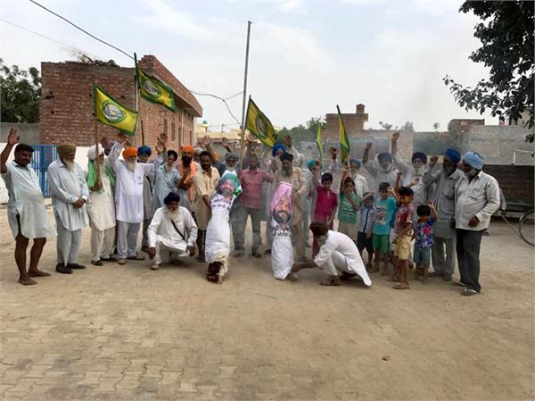 protest by farmer