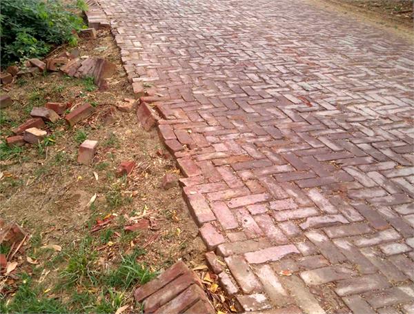 road starts to break