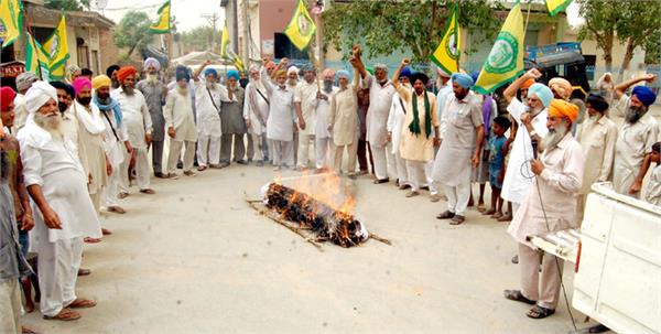 protest by farmer