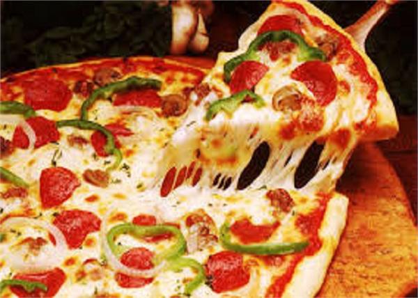 woman police pizza