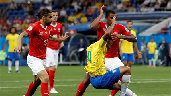 brazil  s coach is disappointed  swiss coach is proud of the team