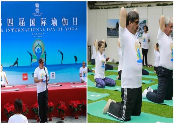 india china  yoga  bridge  gautam bambawale