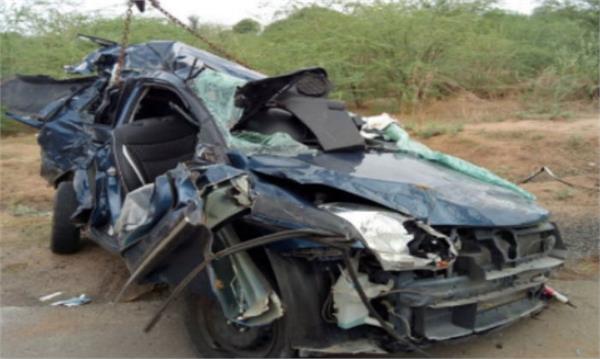 sirohi accident seven killed after car collides with truck