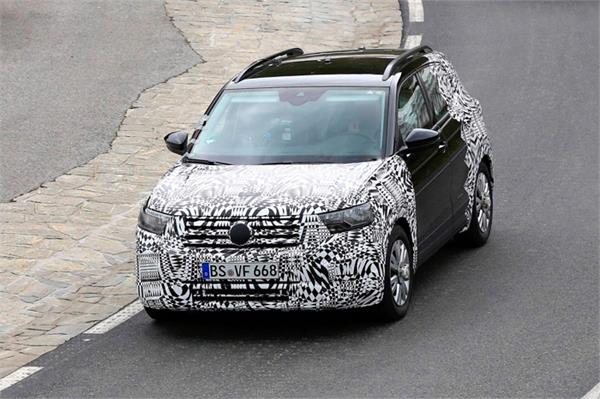 new vw t cross baby suv spied on test