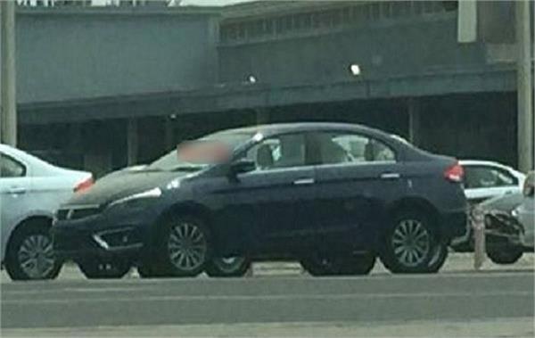 suzuki ciaz facelift spotting during testing