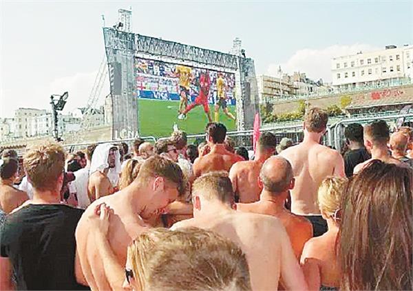 england croatia match will see 37 million people