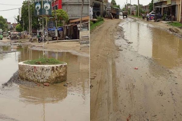 rain water people passing through difficulties