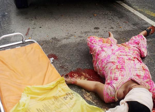 female death due to truck accident