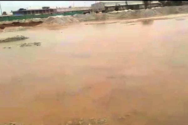 attari border gypsum bad with water