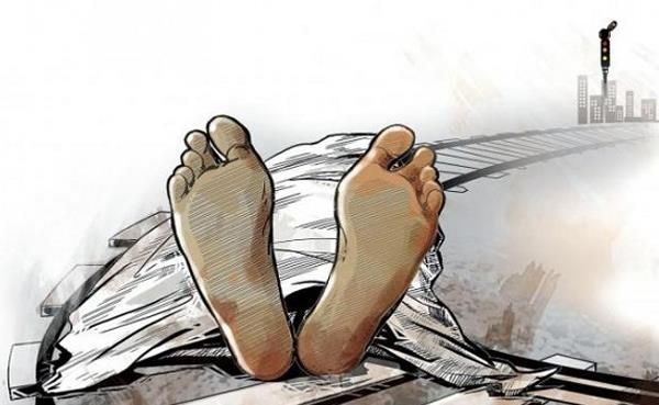 death of a person due to a train coming down