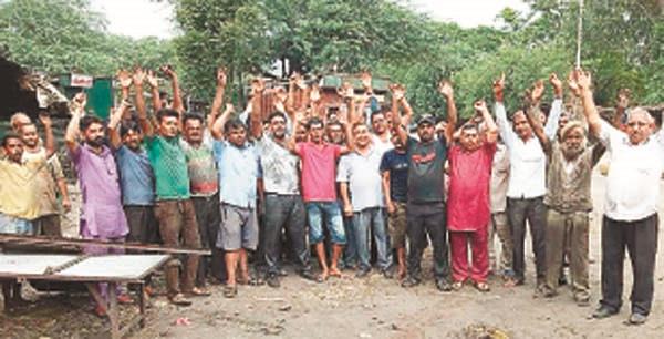 shopkeepers protested by breaking