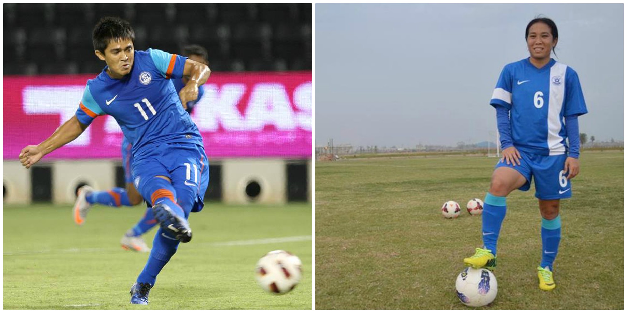 ਸੁਨੀਲ ਛੇਤਰੀ ਅਤੇ ਕਮਲਾ ਦੇਵੀ ਸਾਲ ਦੇ ਸਰਵਸ਼੍ਰੇਸ਼ਠ ਖਿਡਾਰੀ