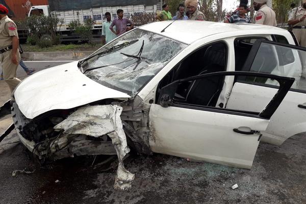 police staff cars collide