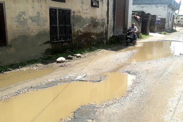 road broken