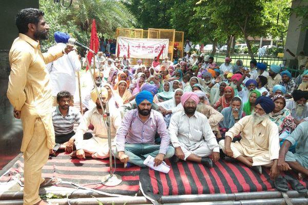 land acquisition dharna
