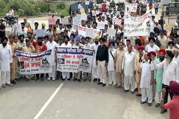 protest march against drug addiction
