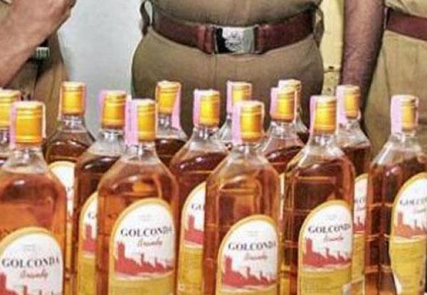 100 bottles of alcohol and drug pills