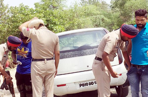 police guard on three villages in river satluj