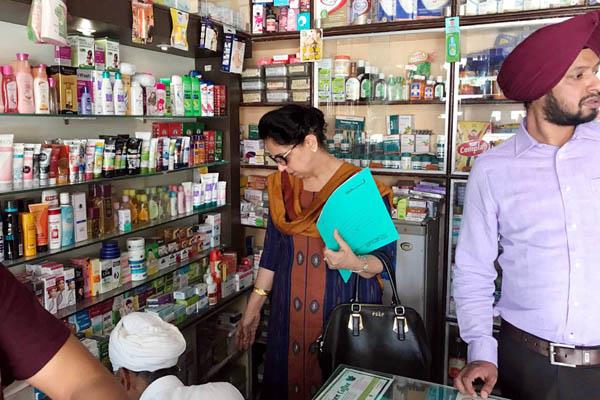 medical stores checking by the health department