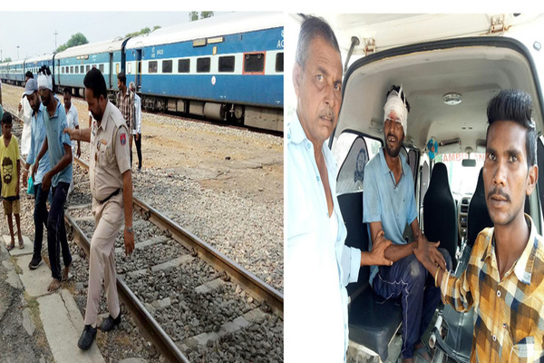 ਚੱਲਦੀ ਰੇਲ ਗੱਡੀ ’ਤੇ ਚਡ਼੍ਹਨ ਸਮੇਂ ਨੌਜਵਾਨ ਡਿੱਗਿਆ, ਜ਼ਖ਼ਮੀ