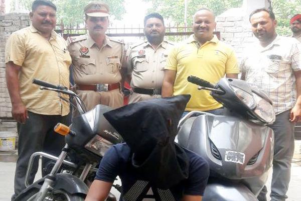 motorcycle thief arrested