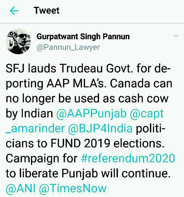 ਹੁਣ ਕੈਨੇਡਾ ਤੋਂ ਕਿਸੇ ਪਾਰਟੀ ਨੂੰ ਨਹੀਂ ਮਿਲੇਗਾ ਚੋਣ ਫੰਡ : ਸਿਖਸ ਫਾਰ ਜਸਟਿਸ