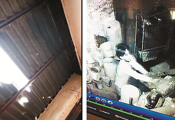 ਦੁਕਾਨ ਦੀ ਛੱਤ ਤੋੜ ਕੇ ਲੱਖਾਂ ਦਾ ਸਾਮਾਨ ਚੋਰੀ