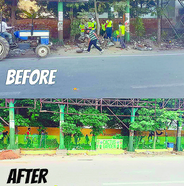 ਮਿਸ਼ਨ ਕਲੀਨ ਜਲੰਧਰ ਮਲਬੇ ਦੇ ਢੇਰ ਨੂੰ ਸ਼ਹਿਰ ਦੇ ਪਹਿਲੇ ਕੈਕਟਸ ਗਾਰਡਨ ’ਚ ਬਦਲ ਦਿੱਤਾ