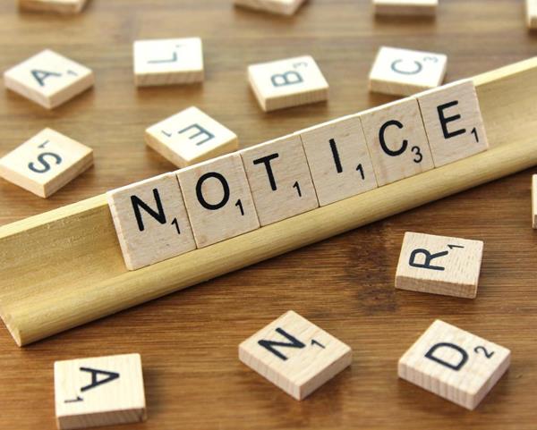 attachment notice to the defaulters