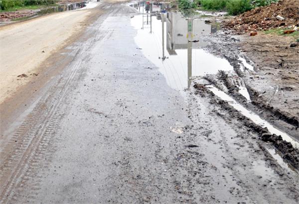 bad condition of road