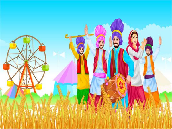 farmer wheat and baisakhi