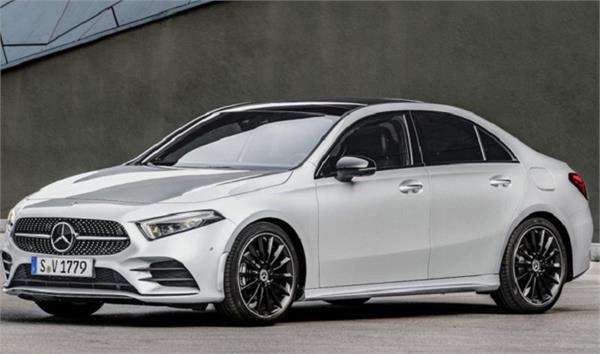 mercedes benz a class sedan car with shorter wheelbase