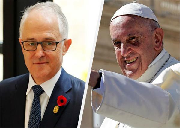 australian prime minister calls on pope francis