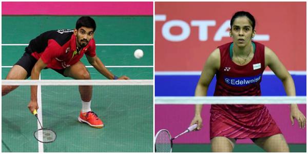 saina and srikanth win