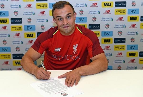 liverpool agreement swiss international player shachiri