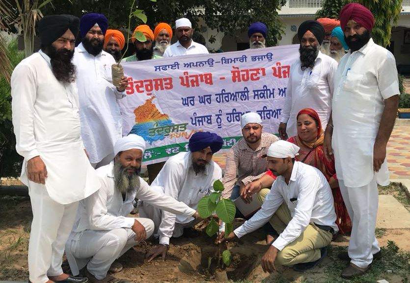 ''ਪੰਜਾਬ ਹਰਿਆਵਲ ਮੁਹਿੰਮ'' ਤਹਿਤ ਗੁਰਦੁਆਰਾ ਪਾਤਿਸ਼ਾਹੀ ਪੰਜਵੀਂ ਚੋਹਲਾ ਸਾਹਿਬ ਵਿਖੇ ਲਗਾਏ ਪੌਦੇ