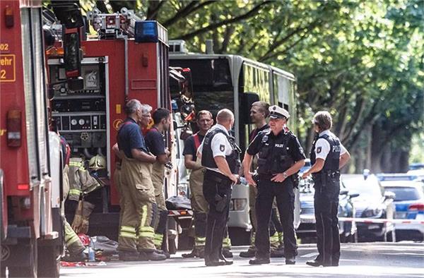 knife attack on german bus at least 14 wounded
