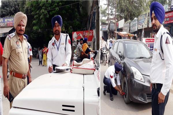 police sliced invoice