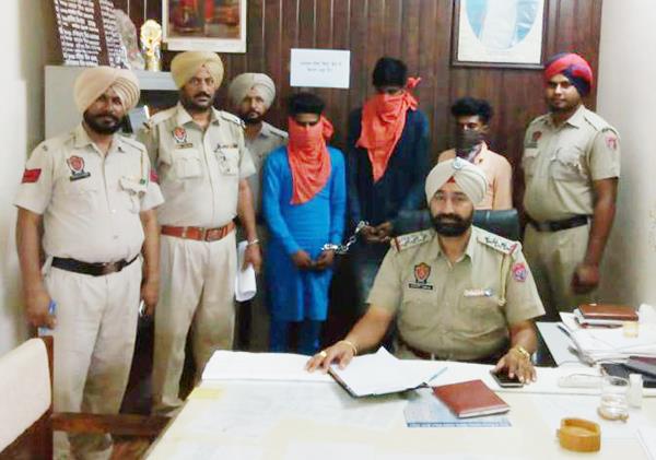 three young drug addicts with control