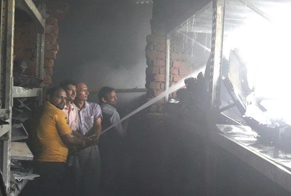 spare parts store fire