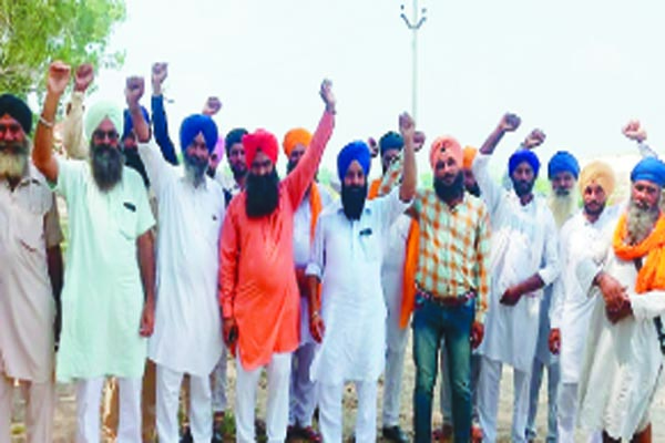 ਪੰਜਾਬ ਕਿਸਾਨ ਬਾਰਡਰ ਵੈੱਲਫੇਅਰ ਸੋਸਾਇਟੀ ਨੇ ਕੀਤਾ ਰੋਸ ਪ੍ਰਦਰਸ਼ਨ