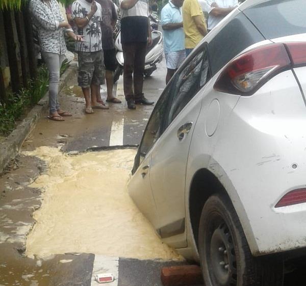 damaged road