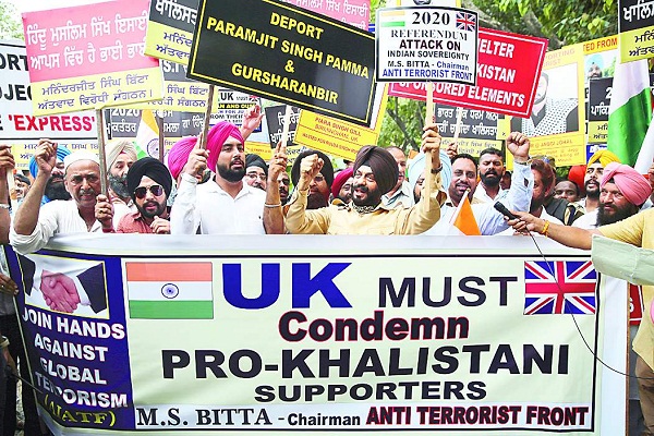 ਰੈਫਰੈਂਡਮ-2020 ਦਾ ਜ਼ਬਰਦਸਤ ਵਿਰੋਧ, ਬ੍ਰਿਟਿਸ਼ ਹਾਈ ਕਮਿਸ਼ਨ ਦੇ ਬਾਹਰ ਪ੍ਰਦਰਸ਼ਨ