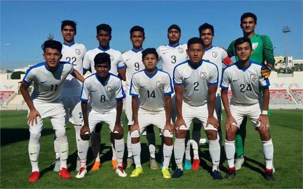 indian under 16 football team beat iraq
