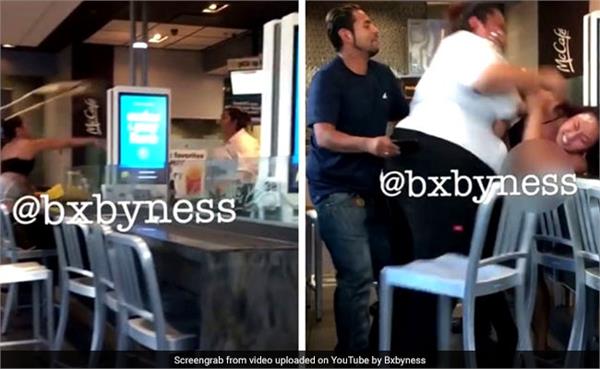 mcdonald s 2 women fight