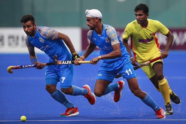 india beat sri lanka by a huge margin of 20 0 in the hockey match