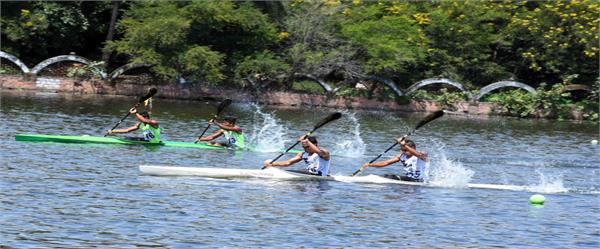 asian games  men and women teams in canoeing in final