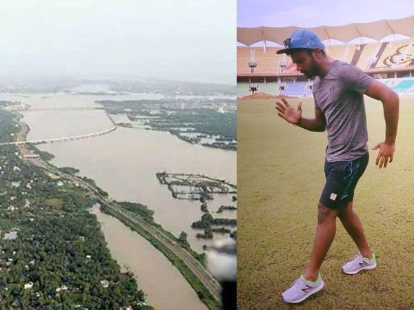 floods floods in kerala cricket contributed rs 15 lakhs by sanju samson