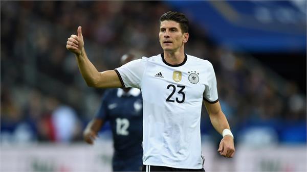 due to this germany  s striker mario gomez retire from football