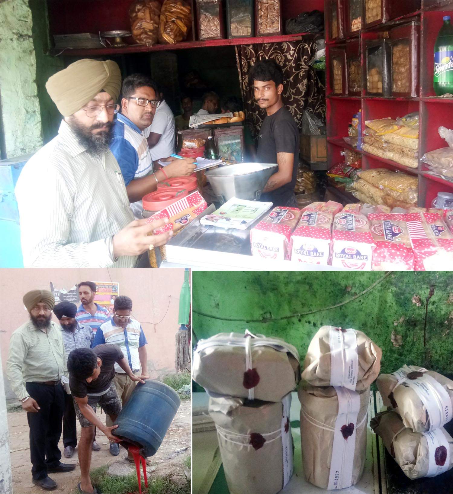 ਮਠਿਆਈ ਦੀਆਂ ਦੁਕਾਨਾਂ ਤੋਂ ਛਾਪੇਮਾਰੀ ਦੌਰਾਨ ਨਾ ਖਾਣਯੋਗ ਵਸਤੂਆਂ ਕੀਤੀਆਂ ਗਈਆਂ ਨਸ਼ਟ